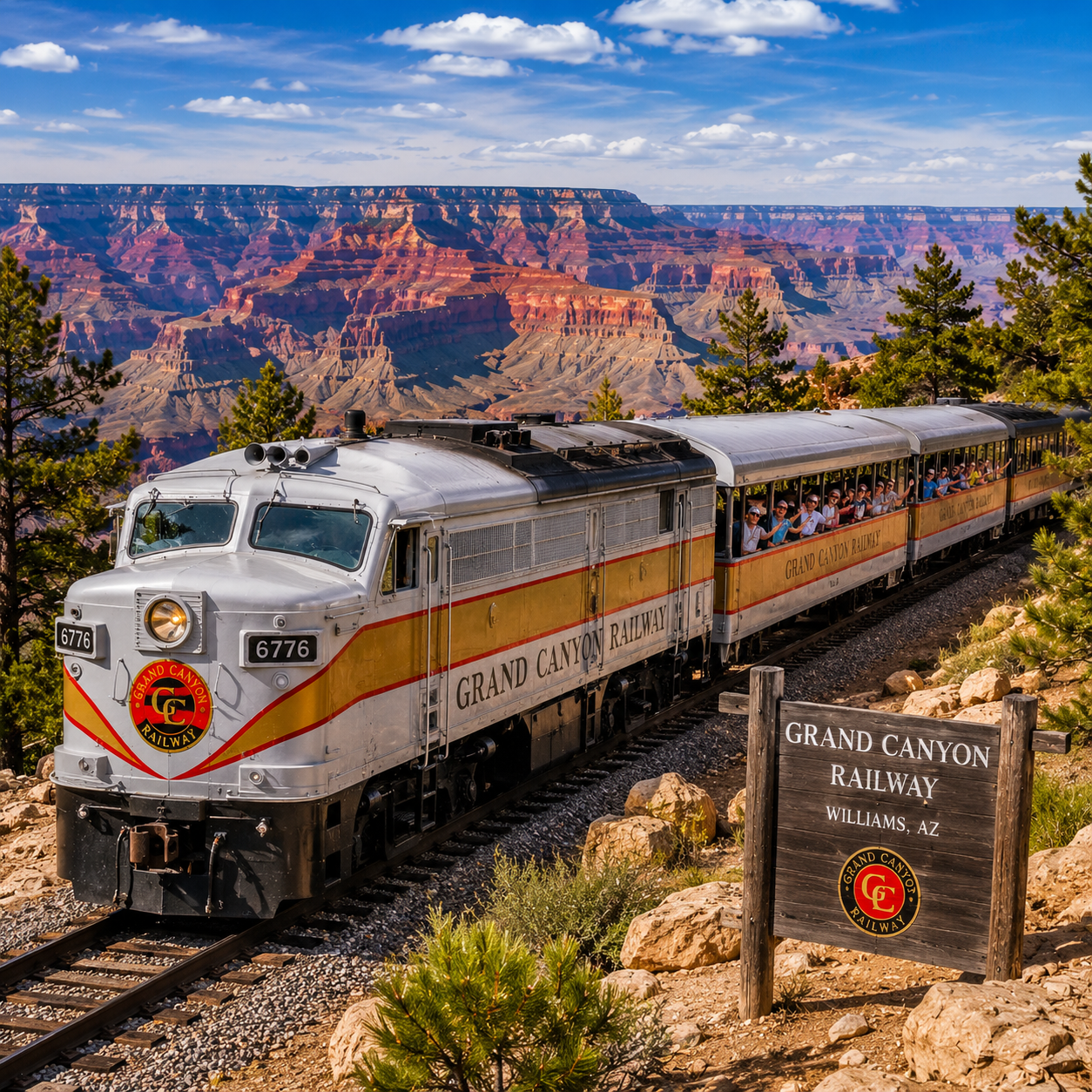Grand Canyon Railway train tour