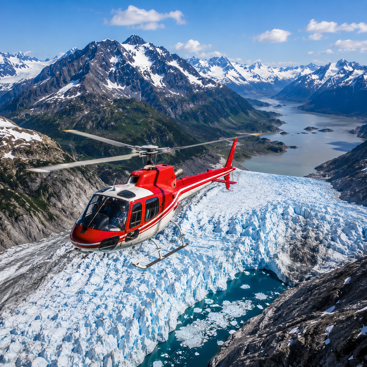 Juneau helicopter glacier icefield walk