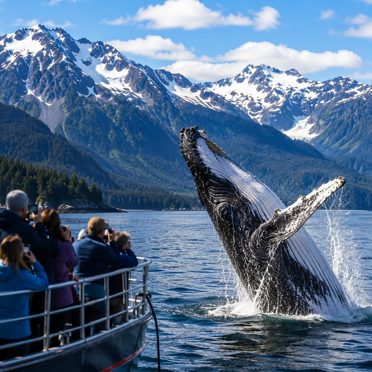 Juneau wildlife whale watching tour