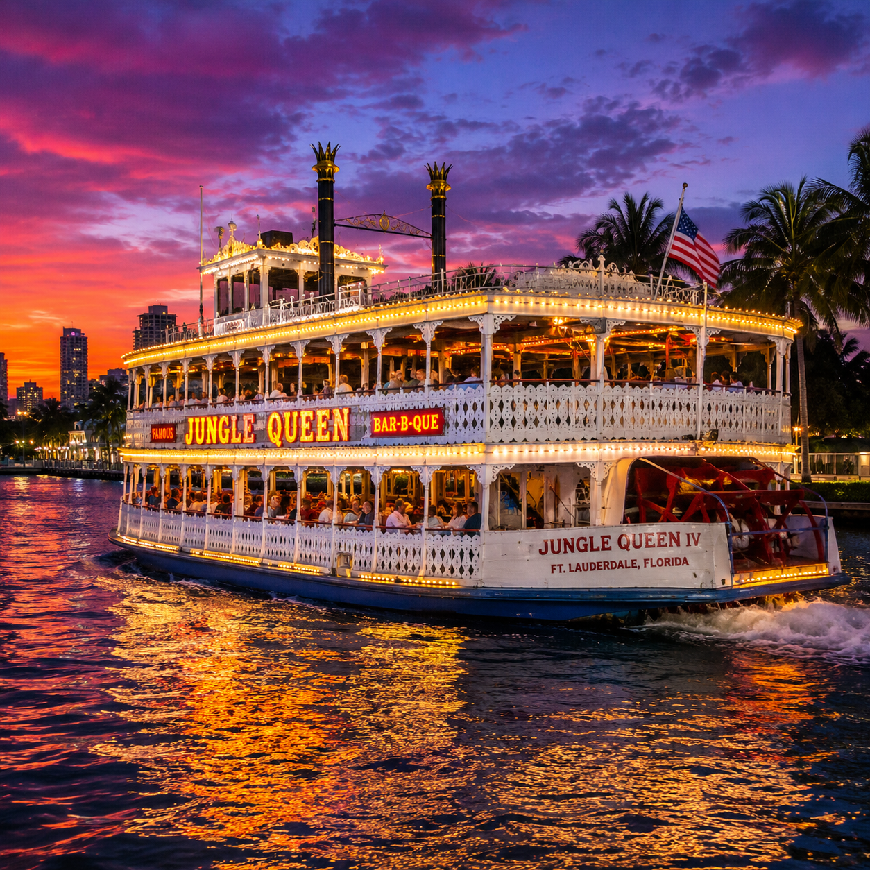 Jungle Queen dinner cruise Fort Lauderdale