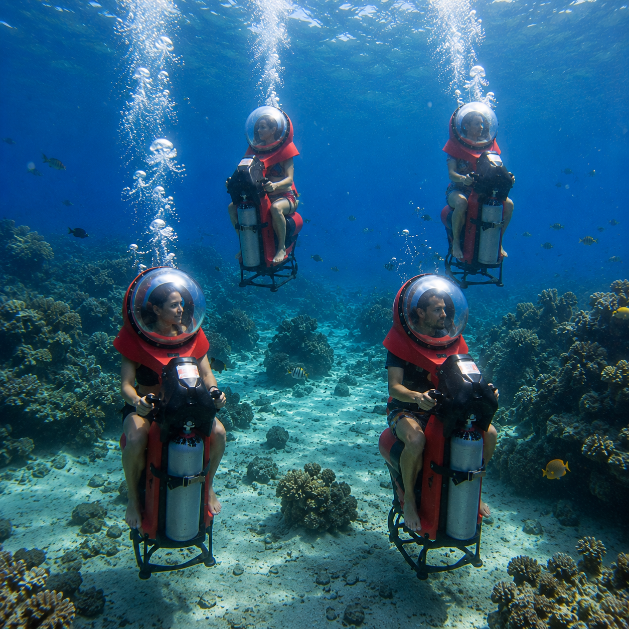 Mini-SUB underwater diving adventure in Cozumel