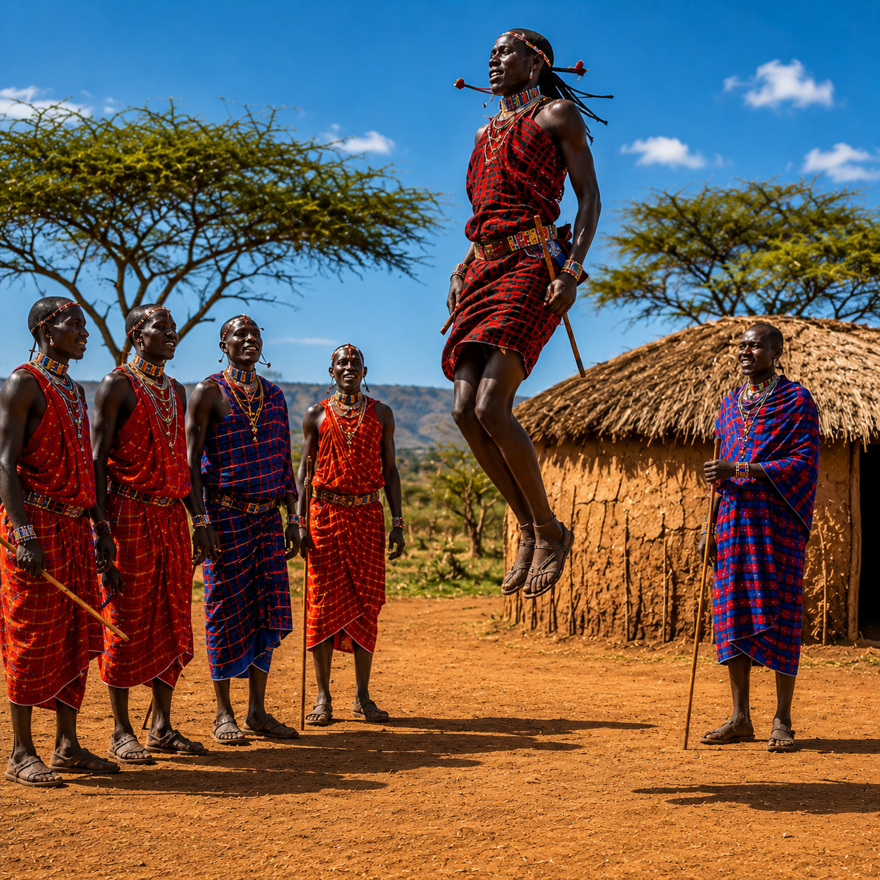 Traditional Maasai cultural village experience