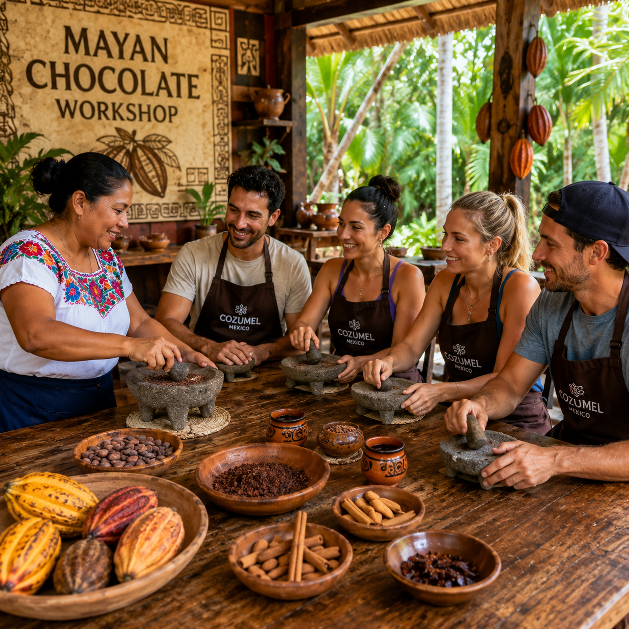 Mayan chocolate workshop in Cozumel