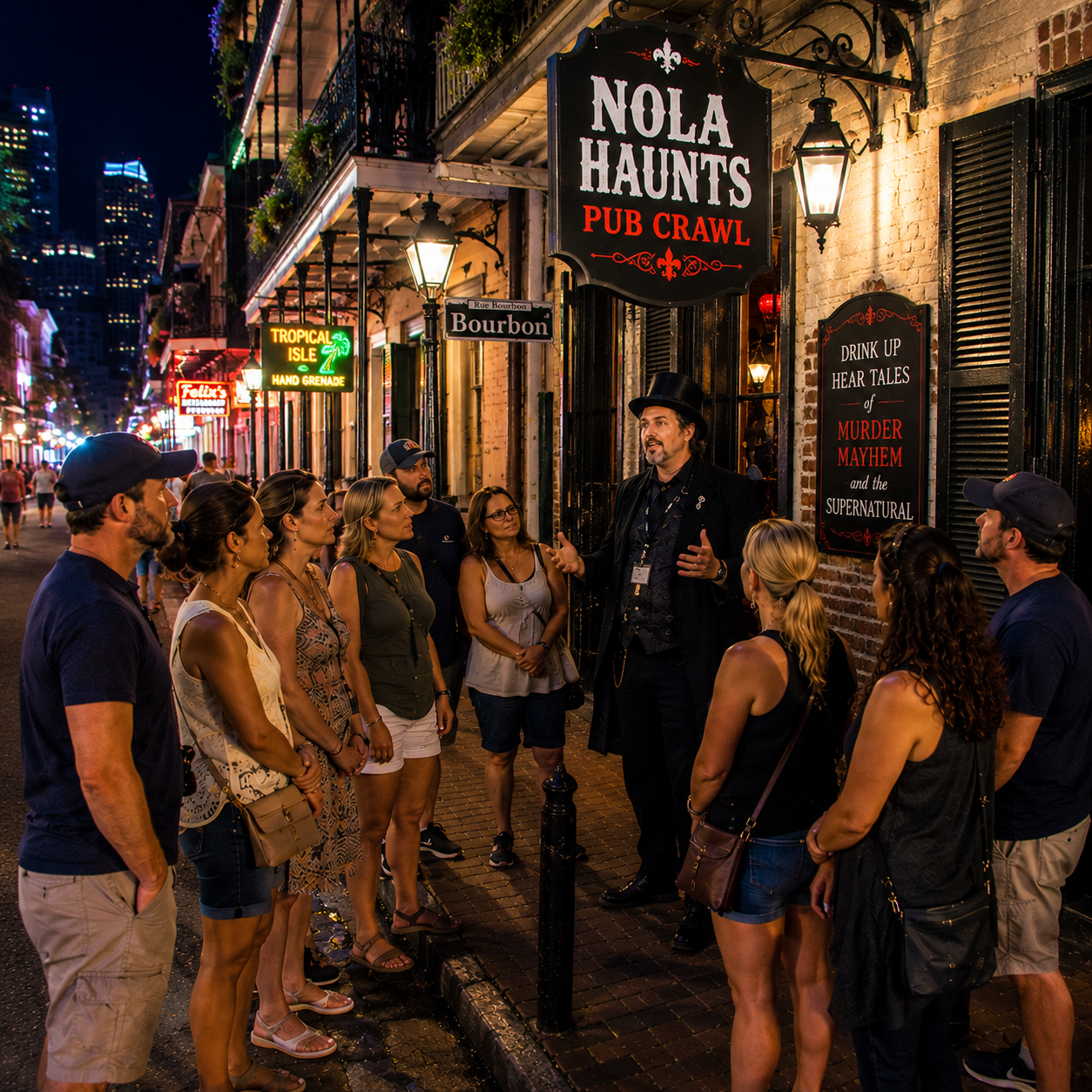 New Orleans haunted pub crawl