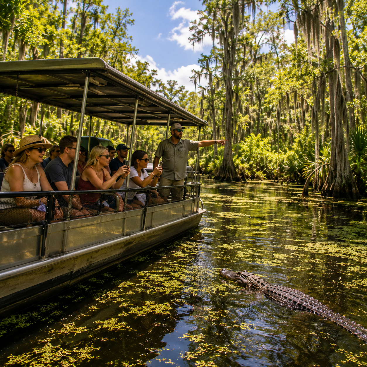New Orleans swamp boat tour