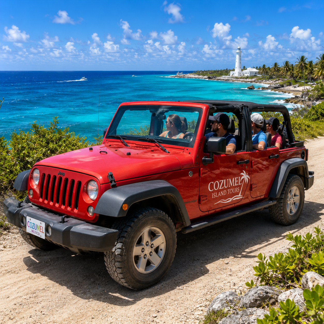 Private jeep island tour in Cozumel
