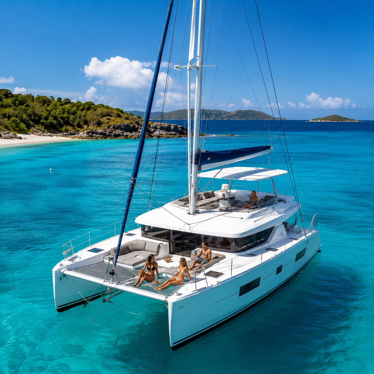 Luxury sunset dinner sail in St. Thomas