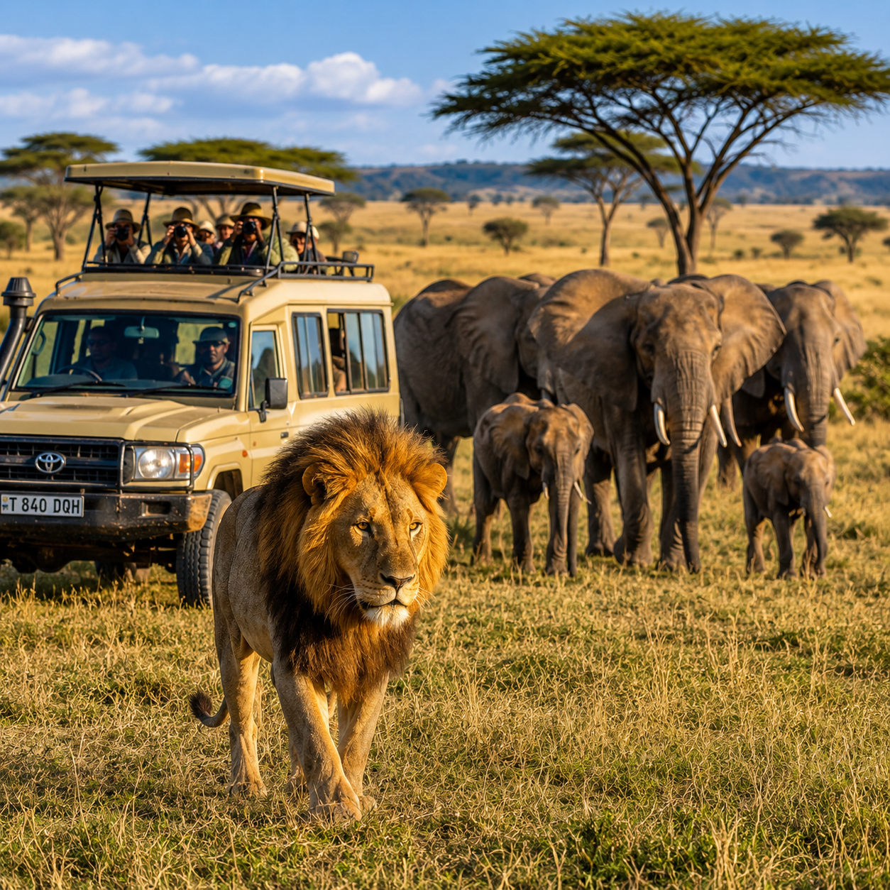 Ngorongoro Crater safari with Serengeti wildlife