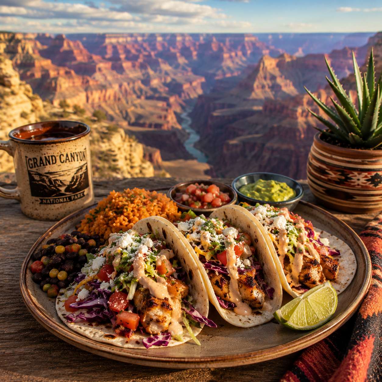 Southwestern Tacos near the Grand Canyon