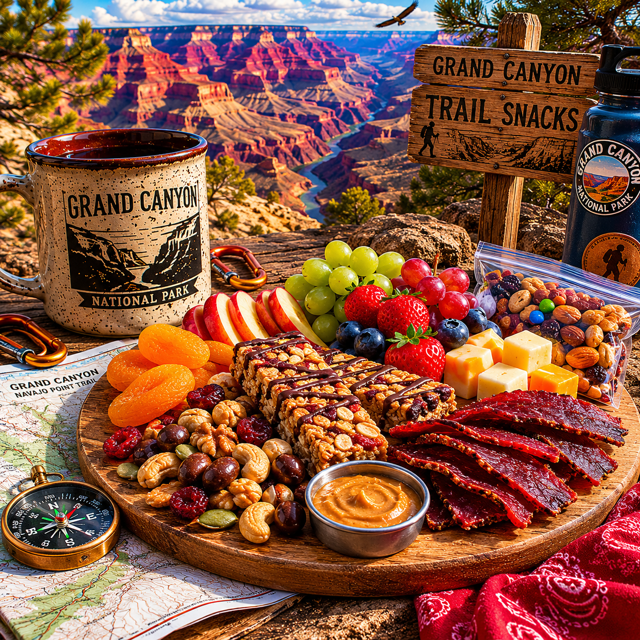 Trail Snacks near the Grand Canyon