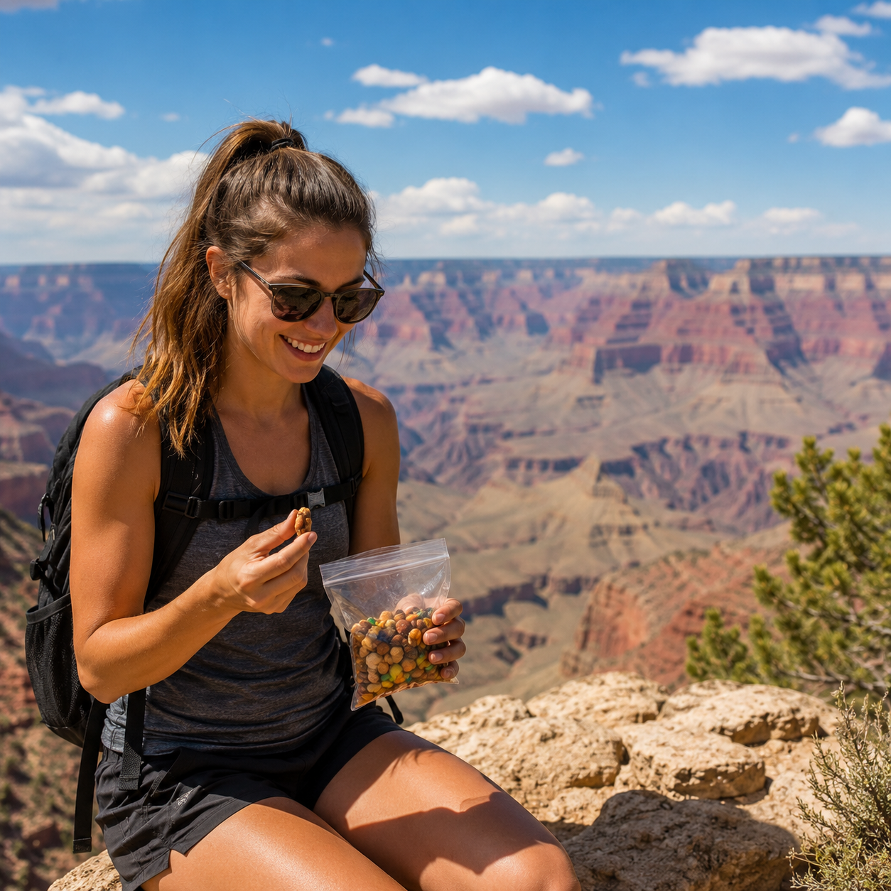 Trail snacks for Grand Canyon