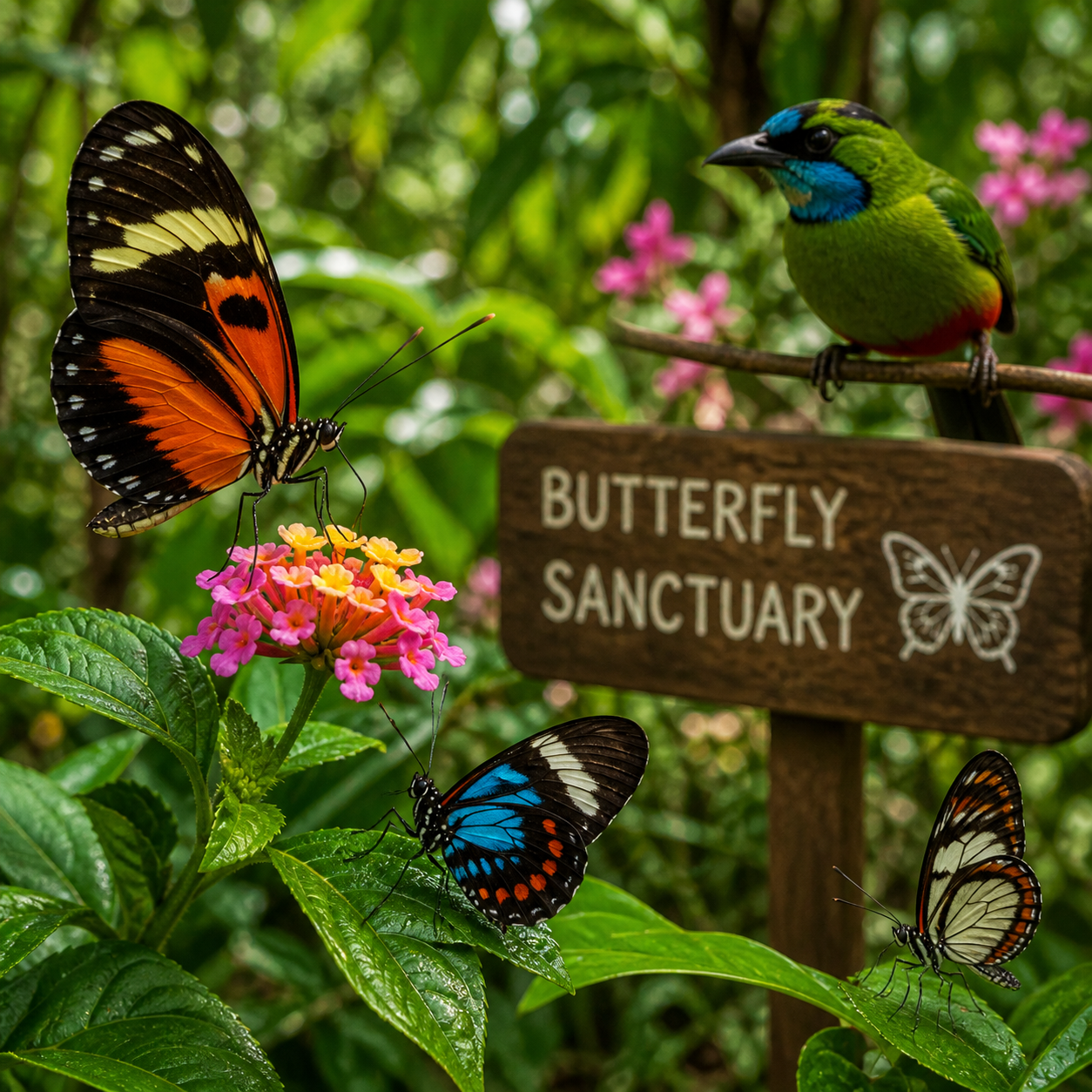 Machu Picchu butterfly sanctuary and birdwatching tour