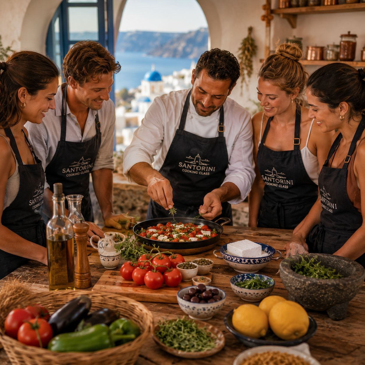 Santorini cooking class