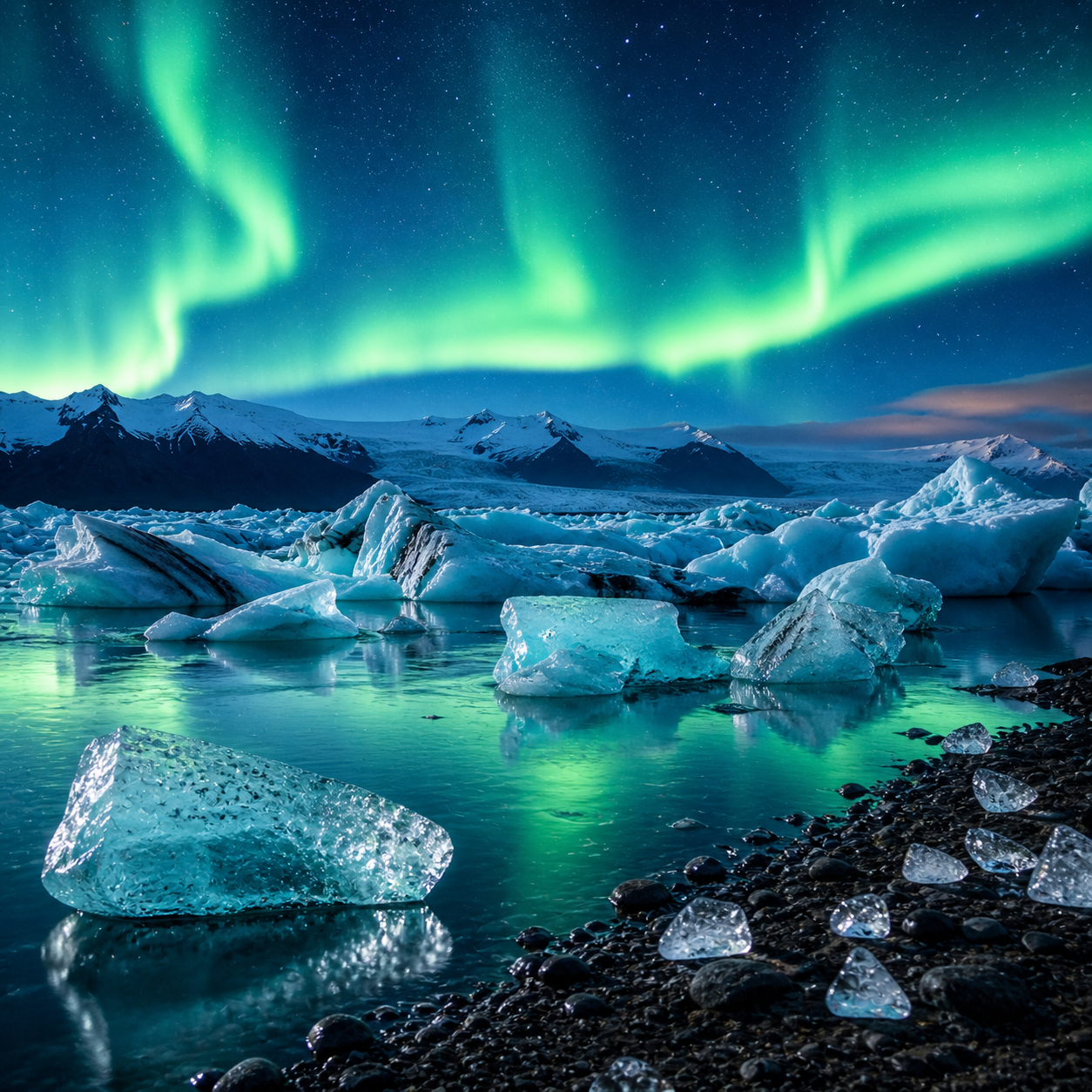 Jokulsarlon glacier lagoon Iceland