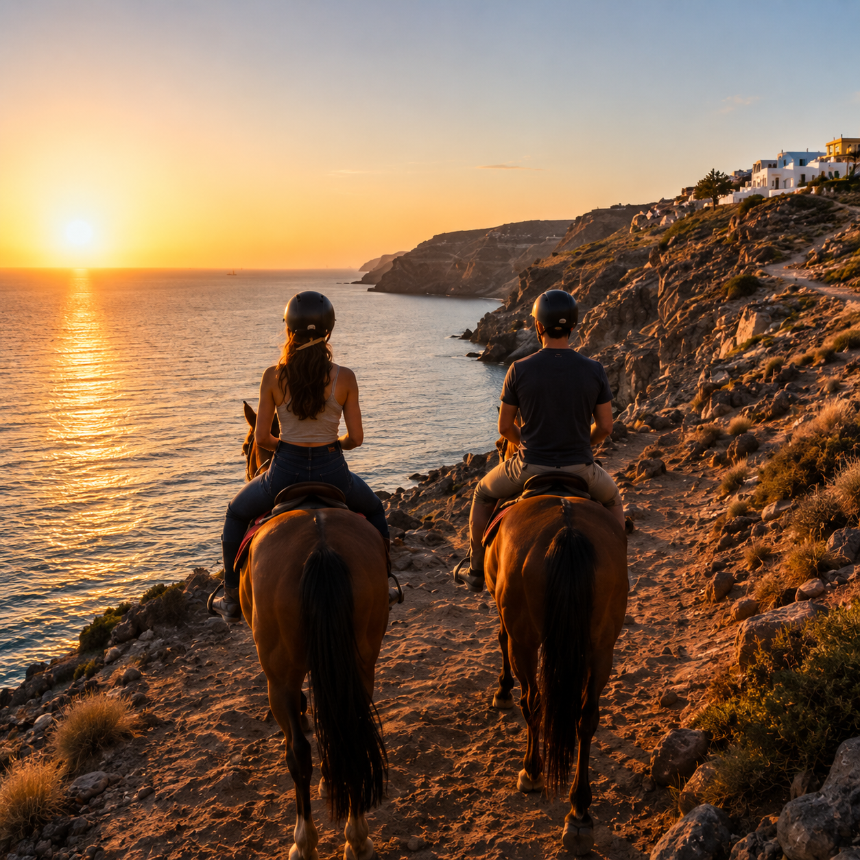 Santorini horseback riding tour