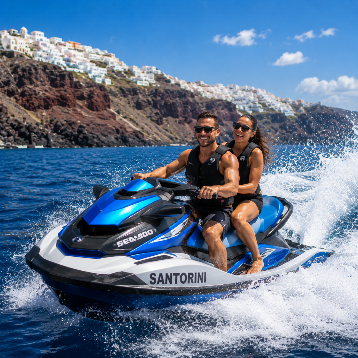 Santorini jet ski adventure