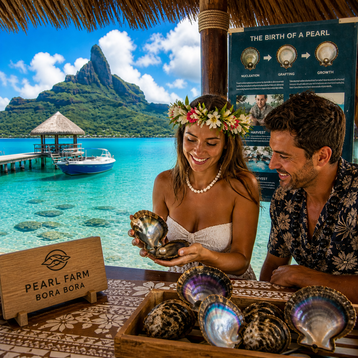 Bora Bora black pearl farm experience