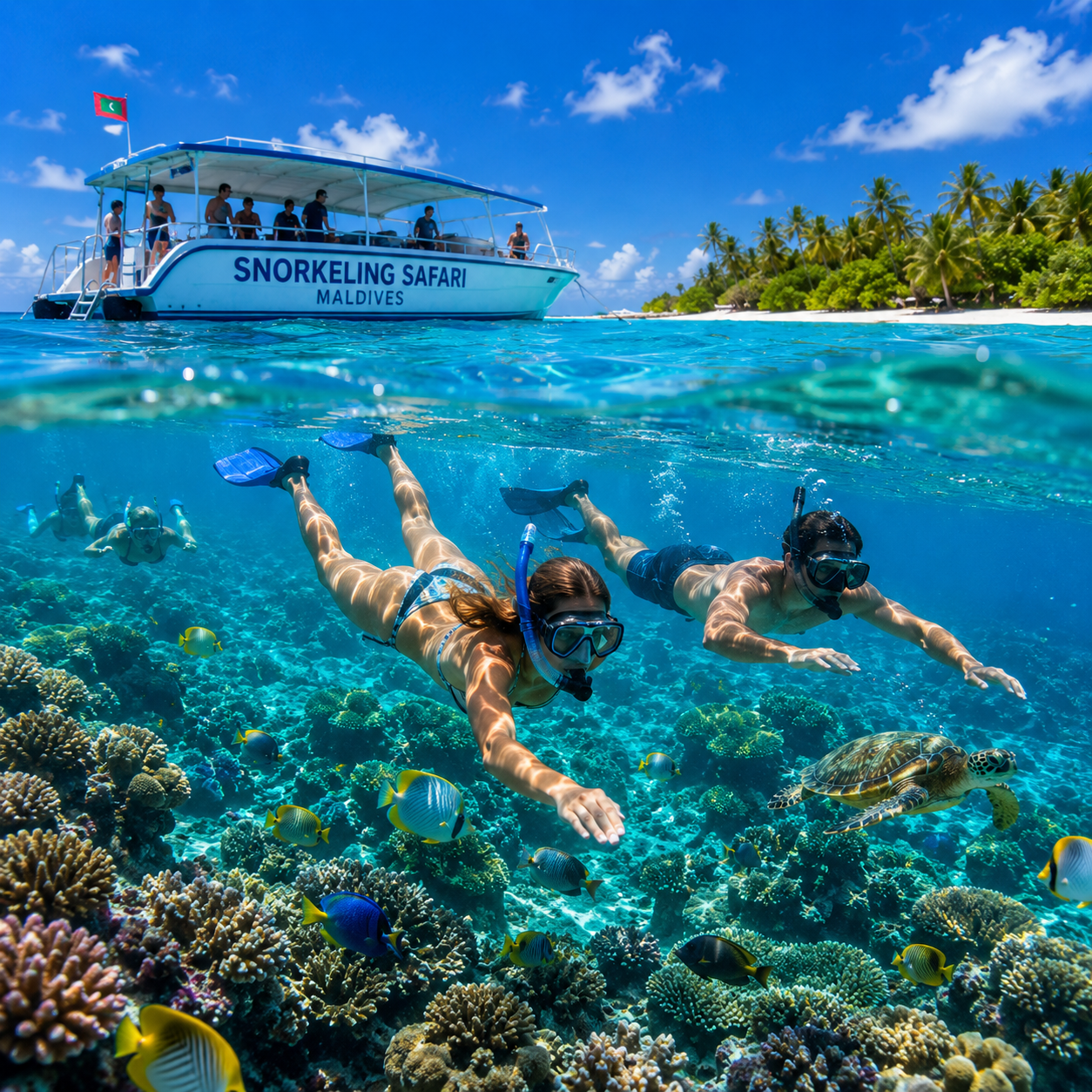 Maldives snorkeling safari