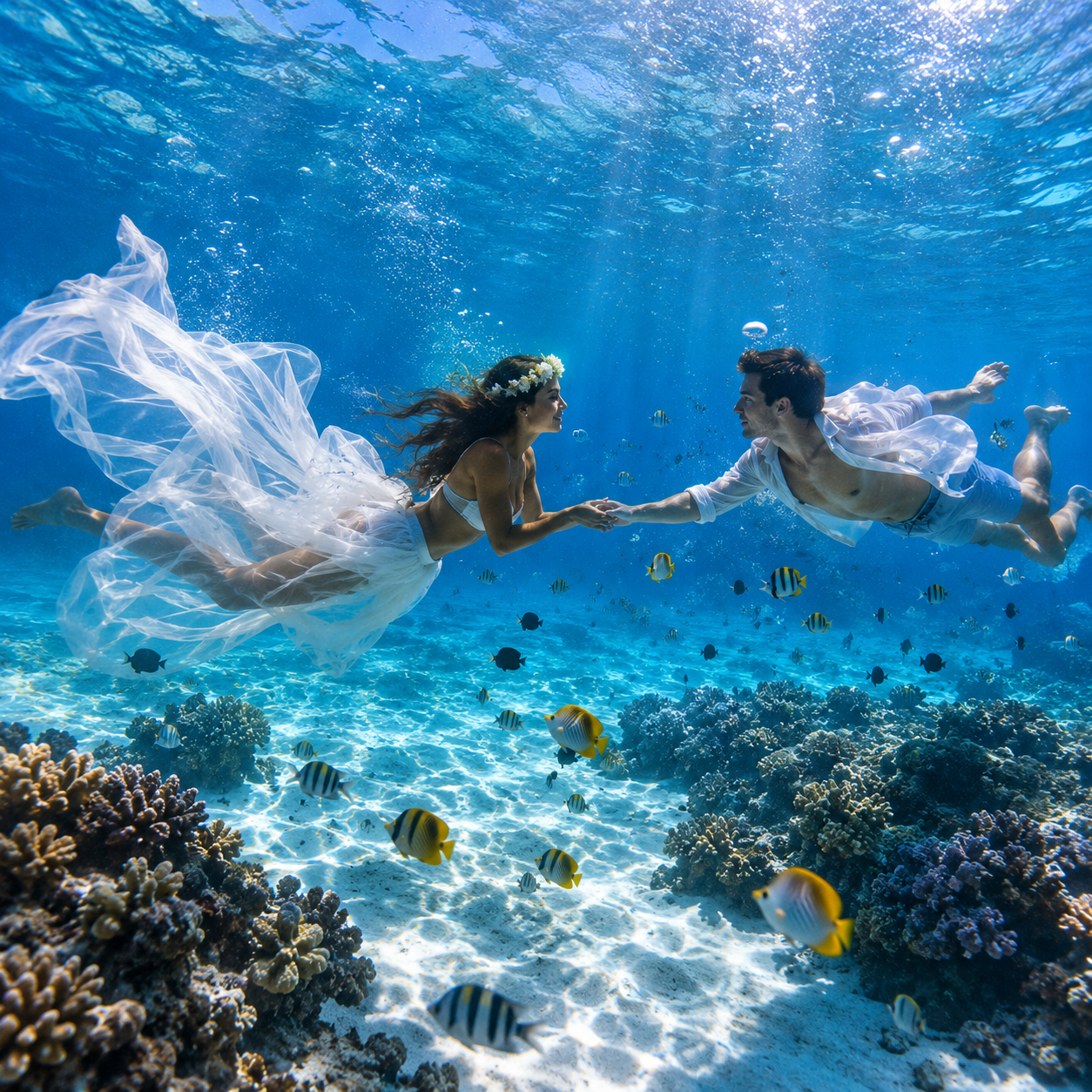 Maldives underwater photoshoot