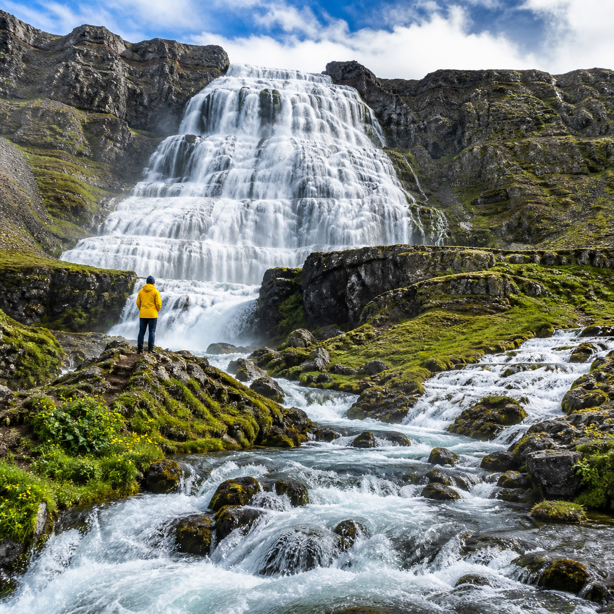 Dynjandi waterfall Iceland tour