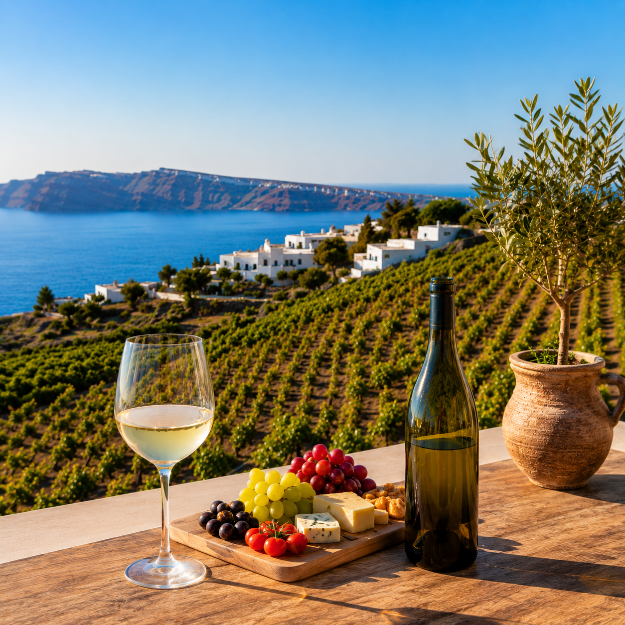 Santorini wine tasting tour